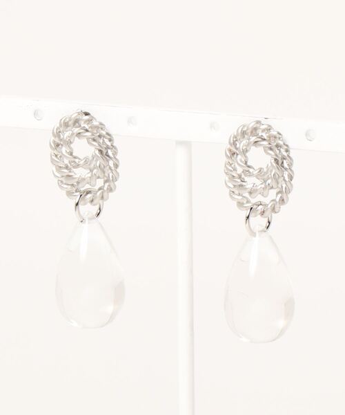 Ein（アイン）の「【Ein】モチーフピアス（ピアス（両耳用）・レディース・ゴールド/クリア/シルバー・FREE）」の2枚目の写真