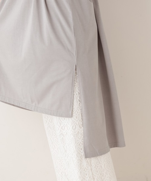 PUAL CE CIN（ピュアルセシン）の「【Du noir】シルケットワンピース（Tシャツ/カットソー・レディース・ホワイト/ブラック/グレー・FREE）」の20枚目の写真