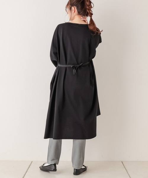 PUAL CE CIN（ピュアルセシン）の「【Du noir】シルケットワンピース（Tシャツ/カットソー・レディース・ホワイト/ブラック/グレー・FREE）」の19枚目の写真