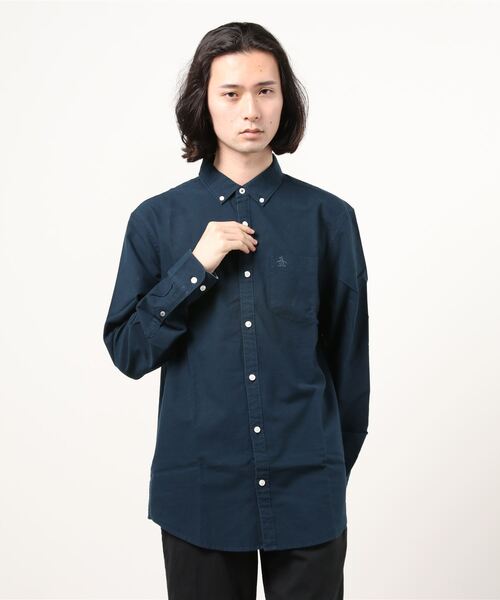 Original Penguin by Munsingwear（オリジナルペンギン バイ マンシングウェア）の「オックスフォードボタンダウンシャツ（シャツ/ブラウス・メンズ・ホワイト/ネイビー/ピンク/ブルー・S/M/L/XL）」の3枚目の写真