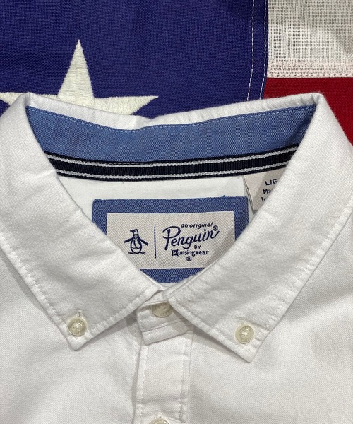 Original Penguin by Munsingwear（オリジナルペンギン バイ マンシングウェア）の「オックスフォードボタンダウンシャツ（シャツ/ブラウス・メンズ・ホワイト/ネイビー/ピンク/ブルー・S/M/L/XL）」の8枚目の写真