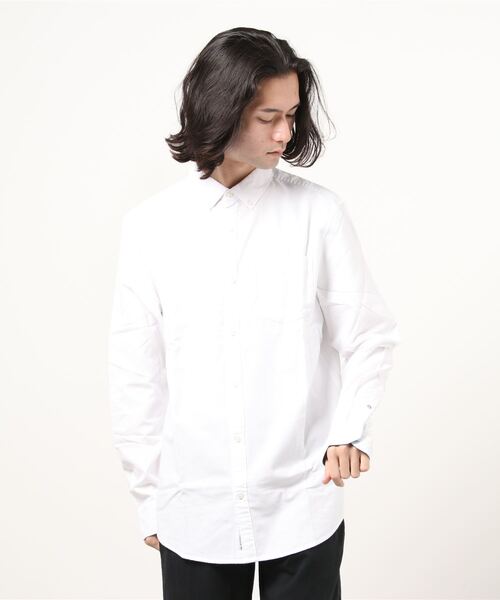 Original Penguin by Munsingwear（オリジナルペンギン バイ マンシングウェア）の「オックスフォードボタンダウンシャツ（シャツ/ブラウス・メンズ・ホワイト/ネイビー/ピンク/ブルー・S/M/L/XL）」の13枚目の写真