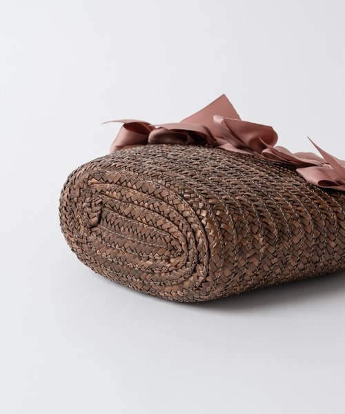 Rewde(ルゥデ)の「リボン付カゴバッグ(1R18-KB4001)(かごバッグ・レディース・ブラック/グレー/ピンク・FREE)」の8枚目の写真