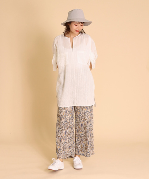 Cepica（セピカ）の「ペイズリープリント イージーパンツ（スラックス・レディース・オフホワイト・FREE）」の7枚目の写真