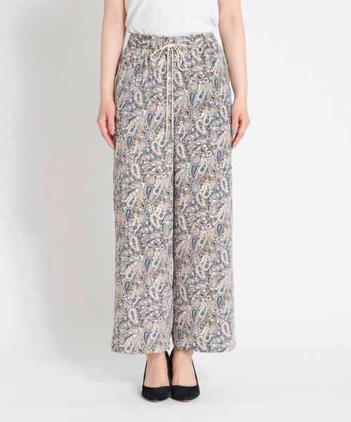 Cepica（セピカ）の「ペイズリープリント イージーパンツ（スラックス・レディース・オフホワイト・FREE）」の2枚目の写真