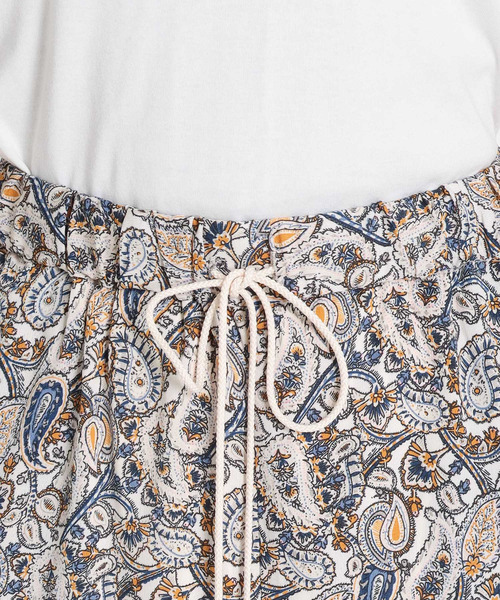 Cepica（セピカ）の「ペイズリープリント イージーパンツ（スラックス・レディース・オフホワイト・FREE）」の4枚目の写真