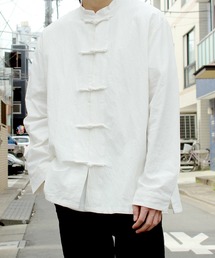 yield | 【yield select】KUNG-FU SHIRT カンフーシャツ チャイナシャツ ビック シルエット 無地 シャツ(シャツ/ブラウス)