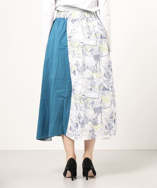 FUNALIVE（ファンアライブ）の「【Emago.】刺繍切替ラップスカート（スカート・レディース・アイボリー/ブルー・FREE）」の13枚目の写真