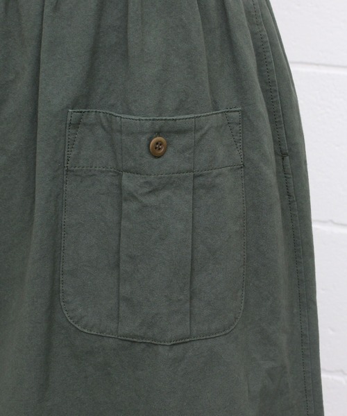 Malle（マル）の「malle ポプリンワッシャー　裾フリルスカート（スカート・レディース・グリーン/キナリ/ブラック・FREE）」の20枚目の写真