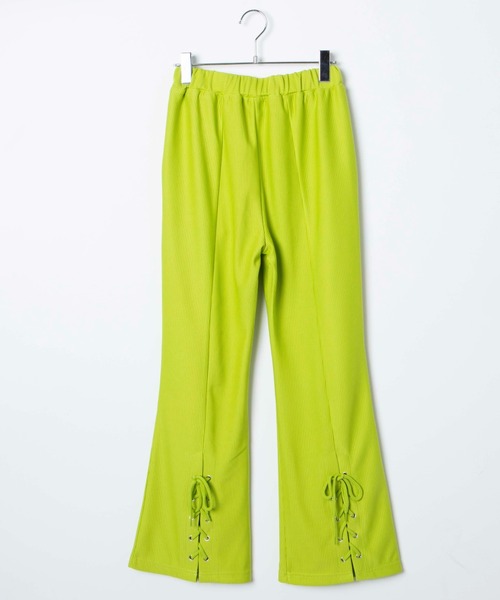 WEGO(ウィゴー)の「WEGO/バックレースアップフレアパンツ(スラックス・レディース・グリーン/ブラック・FREE)」の19枚目の写真