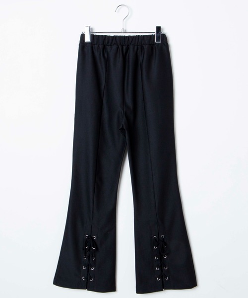 WEGO(ウィゴー)の「WEGO/バックレースアップフレアパンツ(スラックス・レディース・グリーン/ブラック・FREE)」の17枚目の写真