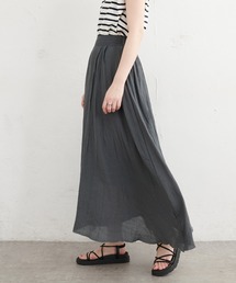 リネンライク涼しげスカート