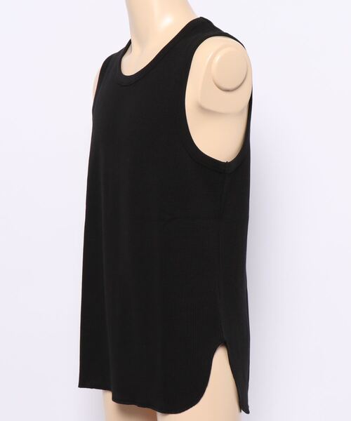 417 EDIFICE（フォーワンセブンエディフィス）の「T/C ワッフル ラウンド タンクトップ（タンクトップ・メンズ・ベージュ/ブラック/ホワイト/チャコールグレー・MEDIUM/X-LARGE/LARGE/SMALL）」の22枚目の写真