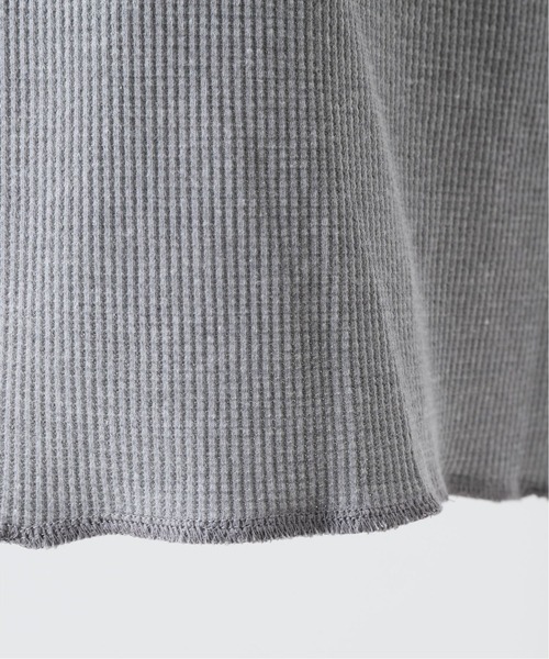 417 EDIFICE（フォーワンセブンエディフィス）の「T/C ワッフル ラウンド タンクトップ（タンクトップ・メンズ・ベージュ/ブラック/ホワイト/チャコールグレー・MEDIUM/X-LARGE/LARGE/SMALL）」の11枚目の写真