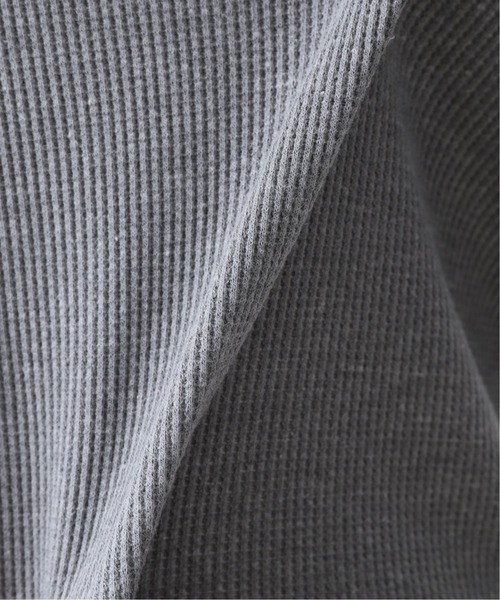 417 EDIFICE（フォーワンセブンエディフィス）の「T/C ワッフル ラウンド タンクトップ（タンクトップ・メンズ・ベージュ/ブラック/ホワイト/チャコールグレー・MEDIUM/X-LARGE/LARGE/SMALL）」の14枚目の写真