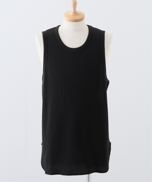 417 EDIFICE（フォーワンセブンエディフィス）の「T/C ワッフル ラウンド タンクトップ（タンクトップ・メンズ・ベージュ/ブラック/ホワイト/チャコールグレー・MEDIUM/X-LARGE/LARGE/SMALL）」の17枚目の写真