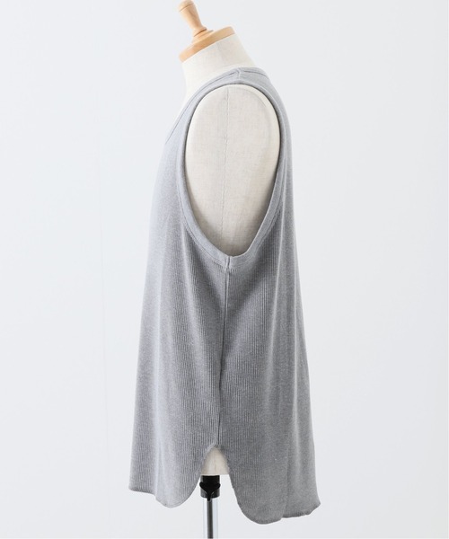 417 EDIFICE（フォーワンセブンエディフィス）の「T/C ワッフル ラウンド タンクトップ（タンクトップ・メンズ・ベージュ/ブラック/ホワイト/チャコールグレー・MEDIUM/X-LARGE/LARGE/SMALL）」の21枚目の写真