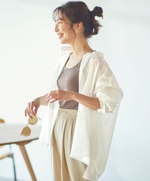 KOBE LETTUCE | インド綿100％サイドスリット入りボリューミーシャツ(シャツ/ブラウス)