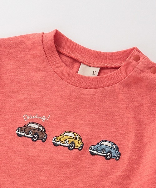 petit main（プティマイン）の「【吸汗涼感】刺しゅうTシャツ（Tシャツ/カットソー・キッズ・ホワイト/レッド/サックスブルー・110cm/120cm/80ｃｍ/100cm/130cm/90cm）」の10枚目の写真