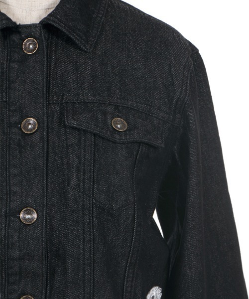 axes femme(アクシーズファム)の「スカラレースGジャン(デニムジャケット・レディース・ワンウォッシュ/ブラック・MEDIUM)」の8枚目の写真