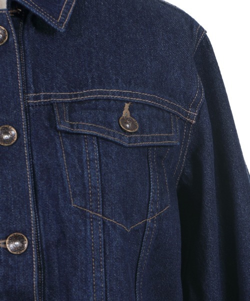 axes femme(アクシーズファム)の「スカラレースGジャン(デニムジャケット・レディース・ワンウォッシュ/ブラック・MEDIUM)」の12枚目の写真