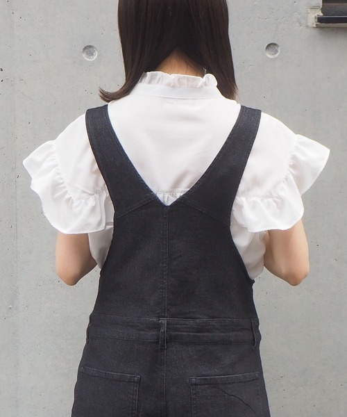 tiptop（ティップトップ）の「フリルフレンチスリーブブラウス（シャツ/ブラウス・レディース・ブラック/オフホワイト/イエロー/A/B/C/D・FREE）」の19枚目の写真