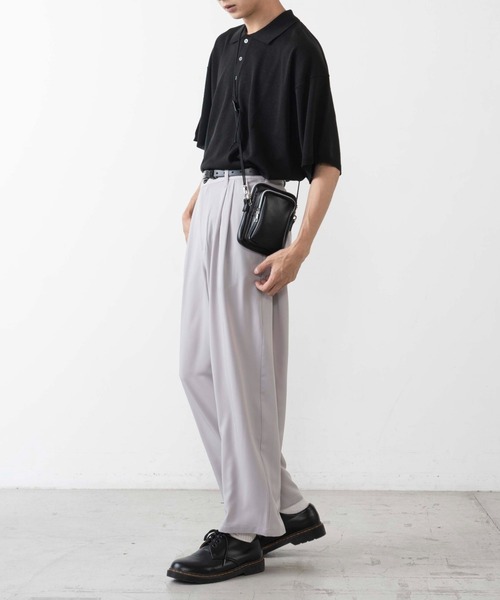 WEGO（ウィゴー）の「WEGO/リネンライクニット半袖ポロ（ニット/セーター・メンズ・ダークオレンジ/ブラック・LARGE/MEDIUM）」の12枚目の写真