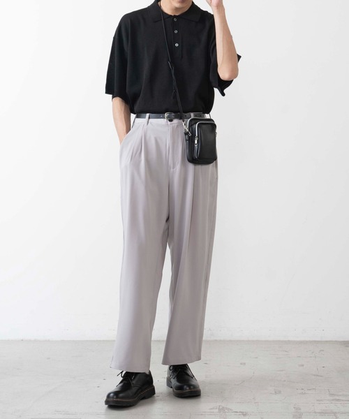 WEGO（ウィゴー）の「WEGO/リネンライクニット半袖ポロ（ニット/セーター・メンズ・ダークオレンジ/ブラック・LARGE/MEDIUM）」の7枚目の写真