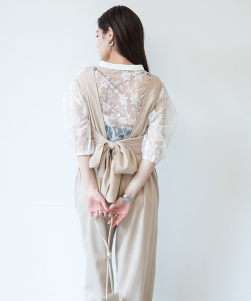サロペット・オーバーオール・オールインワン eaphi BACK RIBBON LACE ROMPERS サロペット・オーバーオール・オールインワン Eaphi BACK RIBBON