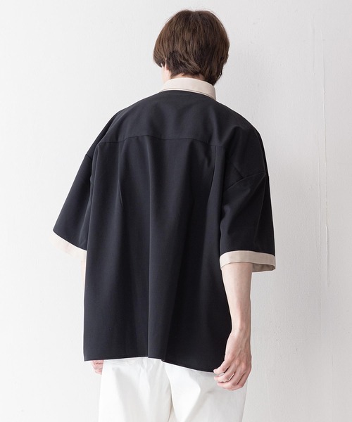 UNIIT(ユニット)の「【UNIIT】クレリックルーズビッグシルエットシャツ(シャツ/ブラウス・メンズ・ホワイト/ブラック/ベージュ/ブルー/グレー・LARGE/MEDIUM)」の21枚目の写真
