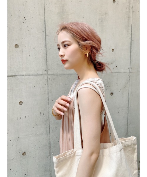 JUMELLE(ジュメロ)の「ワッシャーキャミワンピース(ワンピース・レディース・ピンク/アイボリー・FREE)」の18枚目の写真