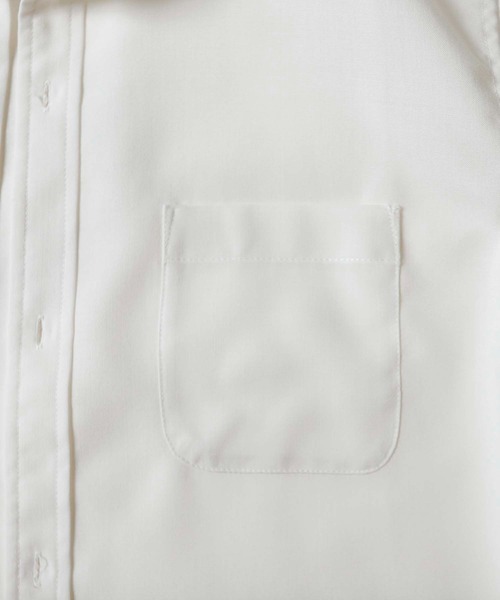 MEN'S BIGI（メンズビギ）の「メランジ調レギュラーカラー半袖シャツ（シャツ/ブラウス・メンズ・ホワイト/ベージュ/サックスブルー・01/02/03/04）」の4枚目の写真