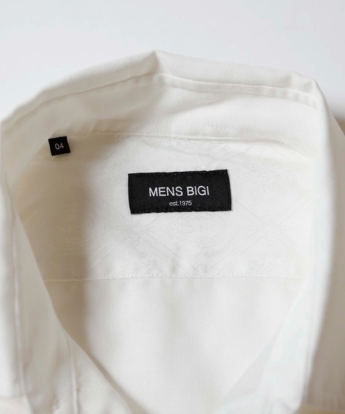 MEN'S BIGI（メンズビギ）の「メランジ調レギュラーカラー半袖シャツ（シャツ/ブラウス・メンズ・ホワイト/ベージュ/サックスブルー・01/02/03/04）」の13枚目の写真
