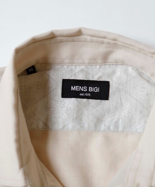 MEN'S BIGI（メンズビギ）の「メランジ調レギュラーカラー半袖シャツ（シャツ/ブラウス・メンズ・ホワイト/ベージュ/サックスブルー・01/02/03/04）」の19枚目の写真
