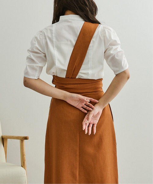 Ambre Neige(アンブルネージュ)の「スタンドカラーシャーリングブラウス/【WEB/EC限定商品】(シャツ/ブラウス・レディース・オフホワイト/クリーム/モカ・FREE)」の8枚目の写真