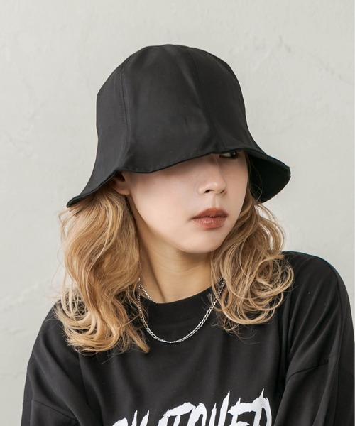 RASVOA(ラスボア)の「ツイルチューリップHAT(ハット・レディース・ブラック/アイボリー・FREE)」の1枚目の写真