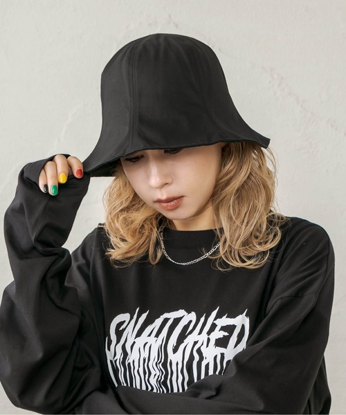 RASVOA(ラスボア)の「ツイルチューリップHAT(ハット・レディース・ブラック/アイボリー・FREE)」の13枚目の写真