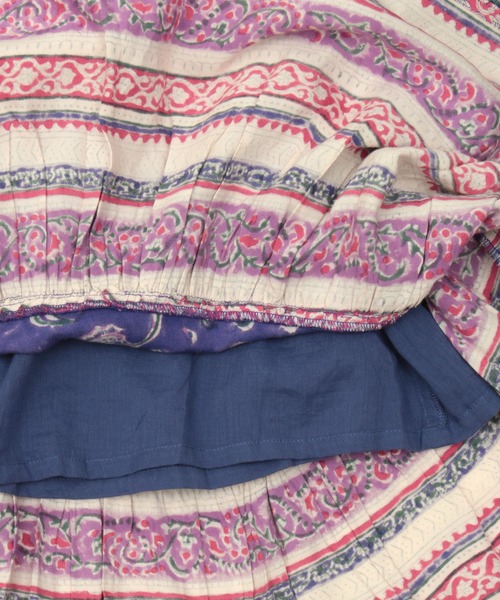 チチカカ(チチカカ)の「エコフレンドリーダイ パッチブロックプリントワンピース(ワンピース・レディース・イエロー系その他/ブラウン/ブルー・FREE)」の14枚目の写真