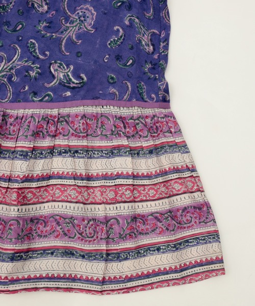 チチカカ(チチカカ)の「エコフレンドリーダイ パッチブロックプリントワンピース(ワンピース・レディース・イエロー系その他/ブラウン/ブルー・FREE)」の13枚目の写真