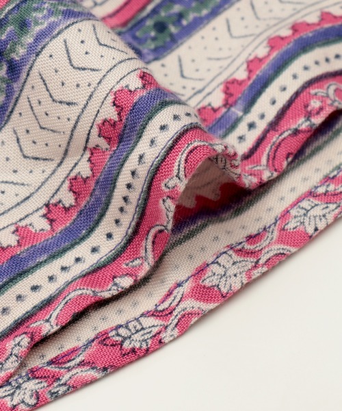 チチカカ(チチカカ)の「エコフレンドリーダイ パッチブロックプリントワンピース(ワンピース・レディース・イエロー系その他/ブラウン/ブルー・FREE)」の18枚目の写真