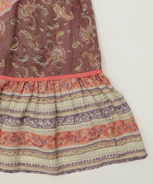 チチカカ(チチカカ)の「エコフレンドリーダイ パッチブロックプリントワンピース(ワンピース・レディース・イエロー系その他/ブラウン/ブルー・FREE)」の11枚目の写真