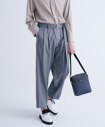 CULLNI | 21-AW-024　ベルト２タックパンツ(スラックス)