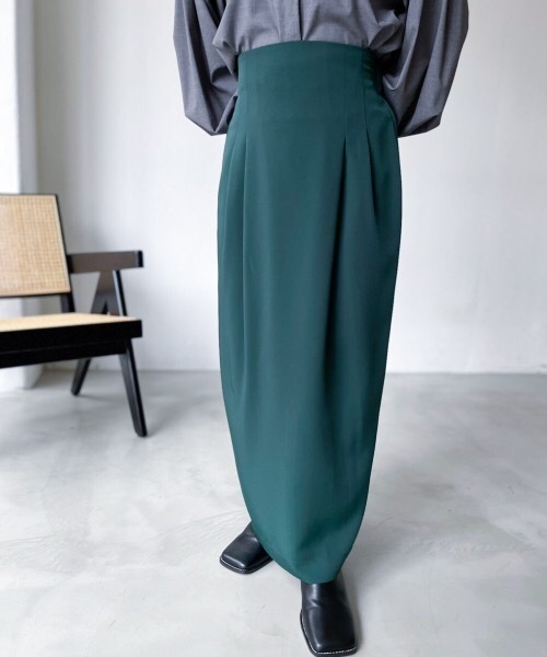 Solace（ソレイス）の「ダブルタックタイトスカート（スカート・レディース・ブラック/レッド/グリーン・M/L）」の9枚目の写真