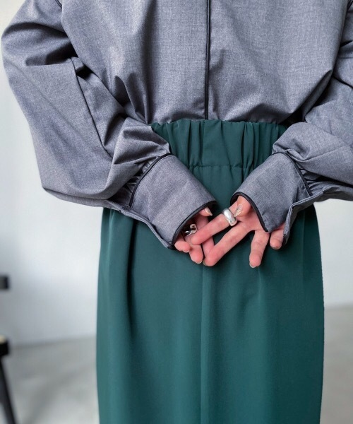 Solace（ソレイス）の「ダブルタックタイトスカート（スカート・レディース・ブラック/レッド/グリーン・M/L）」の8枚目の写真