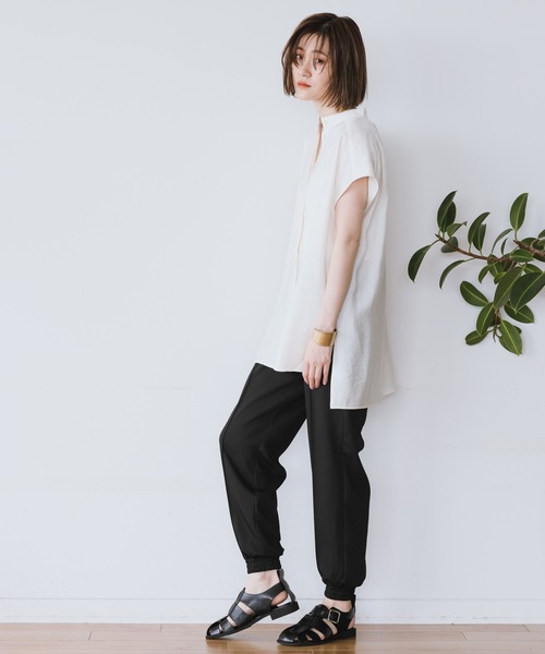 A part by(アパートバイ)の「MoPoハイネックフレンチスリーブシャツ 954868(Tシャツ/カットソー・レディース・ブラック/オフホワイト/グリーン系その他5・FREE)」の10枚目の写真