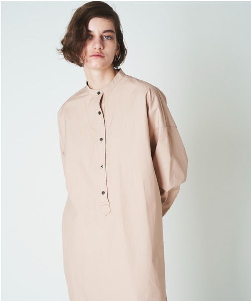 N.O.R.C by the line（ノークバイザライン）の「コットンロングスリーブワンピース（ワンピース・レディース・ピンク・M/S/L）」の6枚目の写真