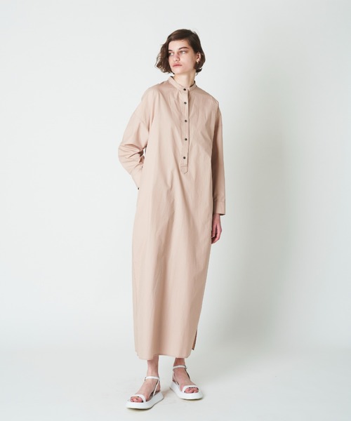 N.O.R.C by the line（ノークバイザライン）の「コットンロングスリーブワンピース（ワンピース・レディース・ピンク・M/S/L）」の4枚目の写真