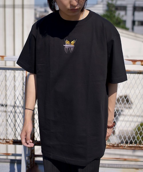WESTBOY(ウエストボーイ)の「【NEVEREVERBAD】Melted Butterfly Embroidered T-shirt NV21S201TP(Tシャツ/カットソー・メンズ・ブルー/ブルー系その他/グリーン/グリーン系その他/パープル/パープル系その他/イエロー/イエロー系その他・L/XL)」の8枚目の写真