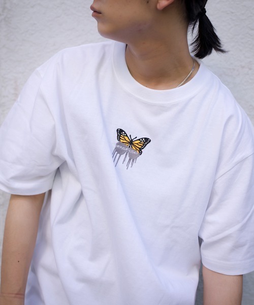 WESTBOY(ウエストボーイ)の「【NEVEREVERBAD】Melted Butterfly Embroidered T-shirt NV21S201TP(Tシャツ/カットソー・メンズ・ブルー/ブルー系その他/グリーン/グリーン系その他/パープル/パープル系その他/イエロー/イエロー系その他・L/XL)」の12枚目の写真