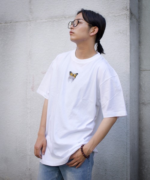WESTBOY(ウエストボーイ)の「【NEVEREVERBAD】Melted Butterfly Embroidered T-shirt NV21S201TP(Tシャツ/カットソー・メンズ・ブルー/ブルー系その他/グリーン/グリーン系その他/パープル/パープル系その他/イエロー/イエロー系その他・L/XL)」の13枚目の写真